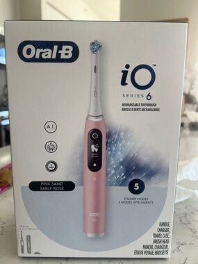 Oral‑B iO Series 6 Rechargeable Electric Toothbrush - Pink Sand